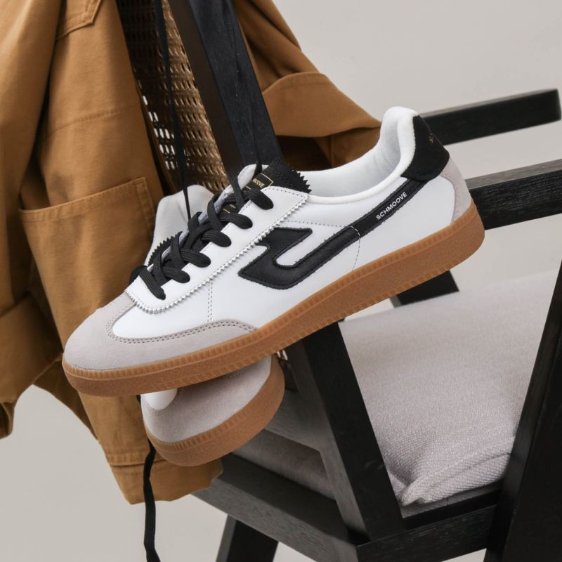 SHEFFIELD JOGGER M - NAPPA/SDE/GRAIN -  BLANC/BLANC CASSE/NOIR